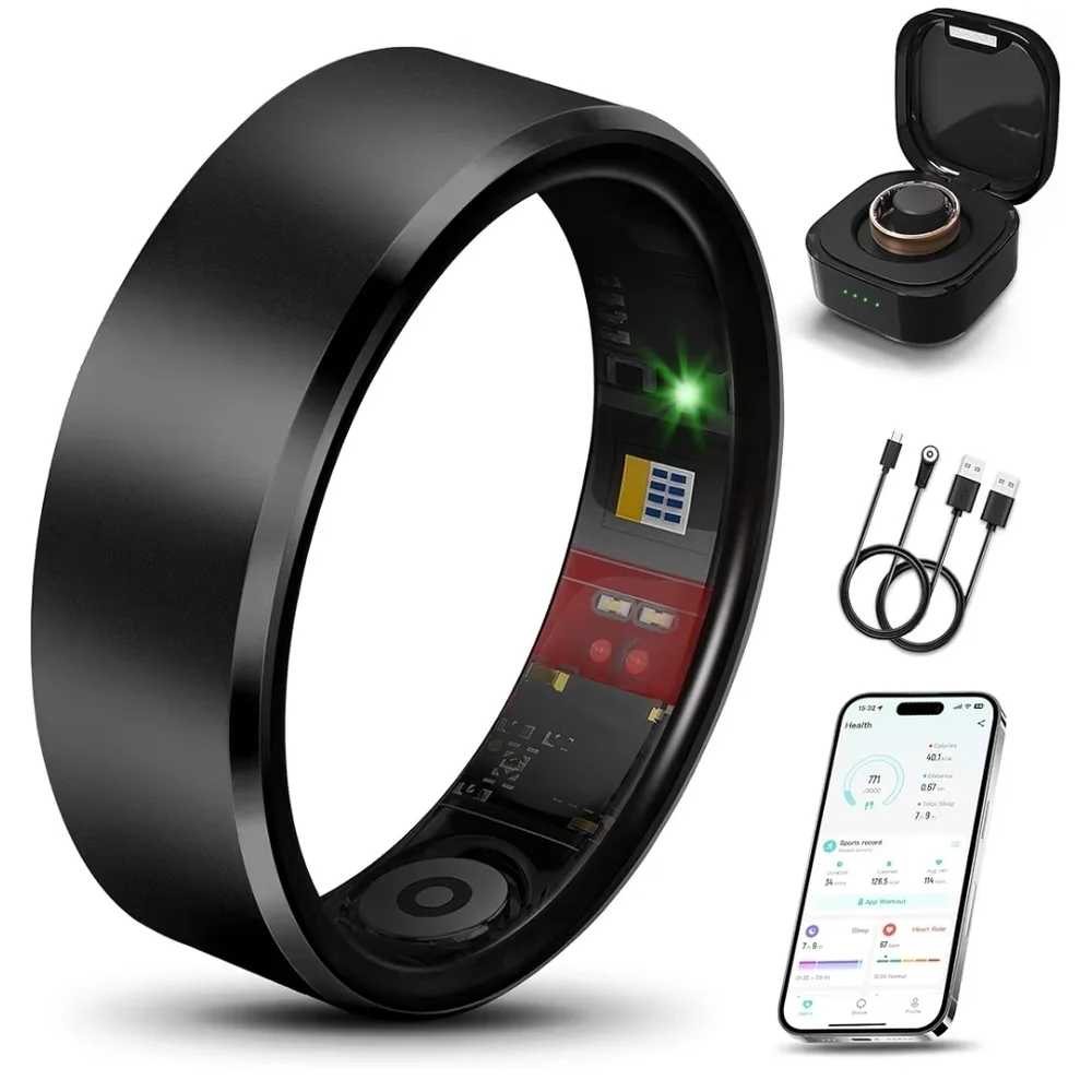 Smart Fitness Ring - Black